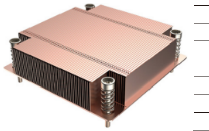 ToneCooling LGA1700-1B01 COPPER FINS Intel LGA1700 1U server CPU air cooler / heatsink