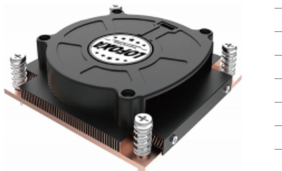 ToneCooling LGA1700-1Z03 Intel LGA1700 1U server CPU air cooler / heatsink