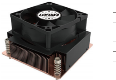 ToneCooling LGA1700-1Z06 Intel LGA1700 2U server CPU air cooler / heatsink