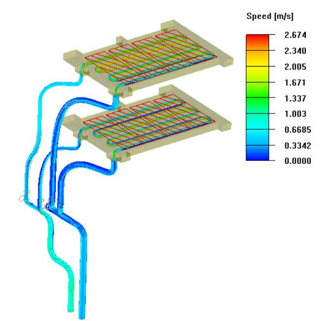 Liquid cold plate CFD simulation result - ToneCooling