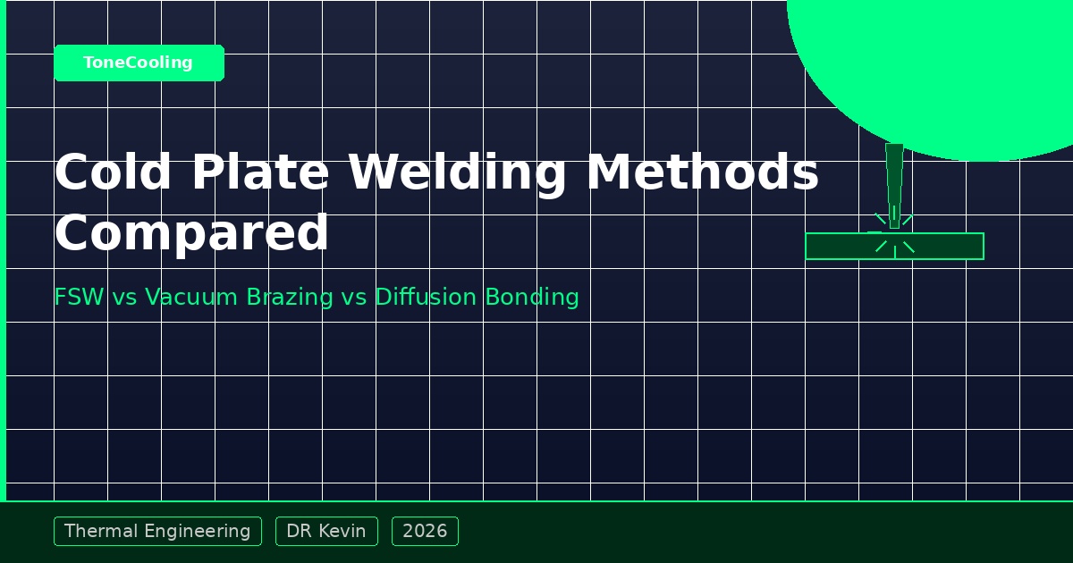 Cold Plate Welding Methods: FSW vs Vacuum Brazing vs Diffusion Bonding